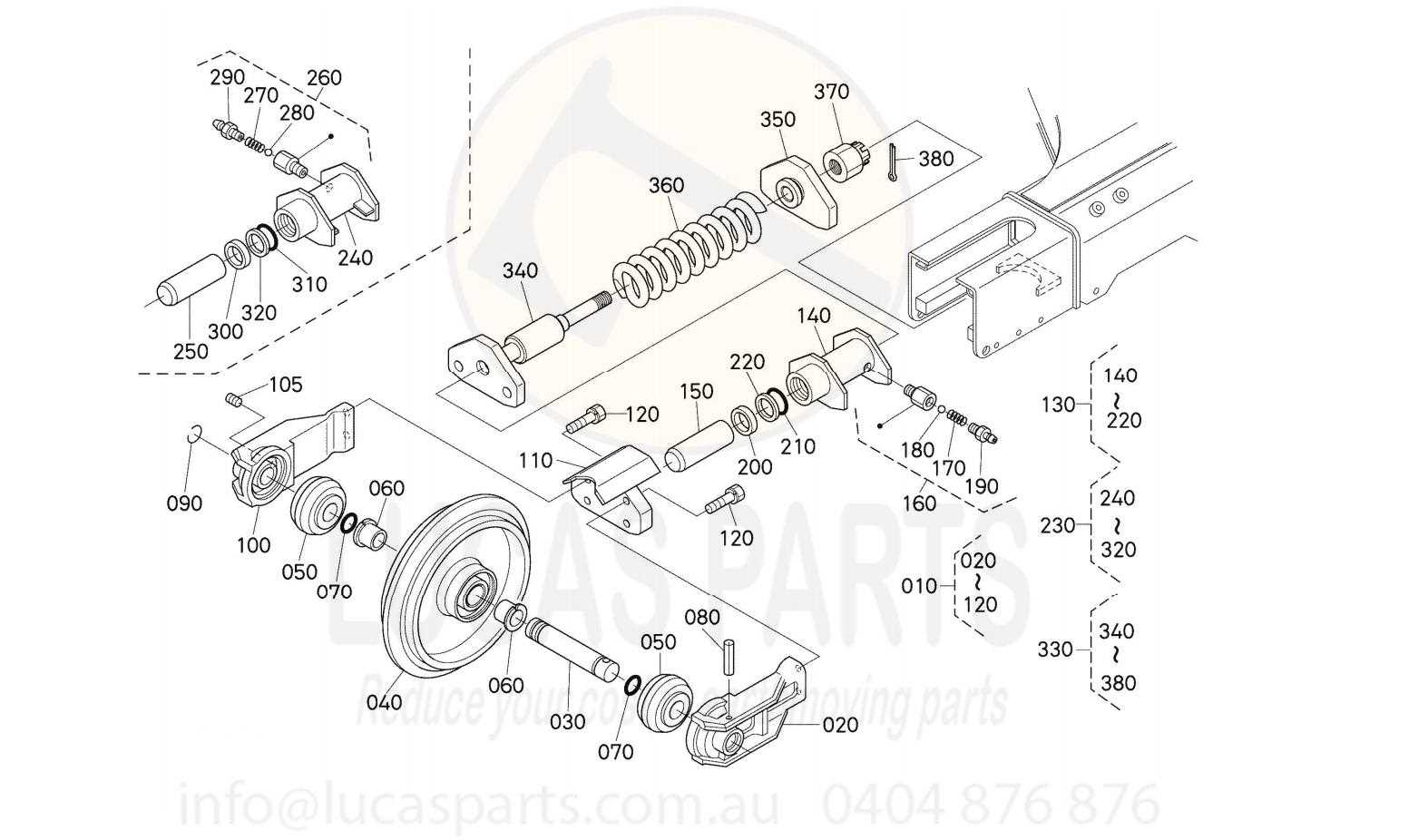 kubota kx080 3 parts diagram