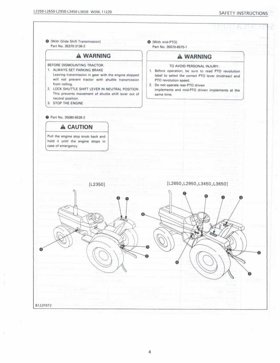 kubota l2950 parts diagram