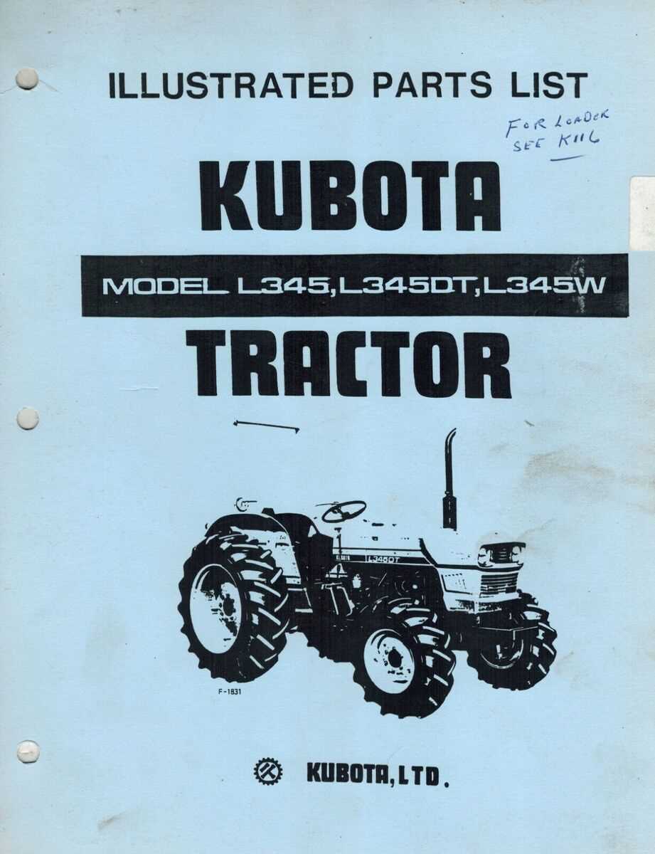 kubota la243 parts diagram