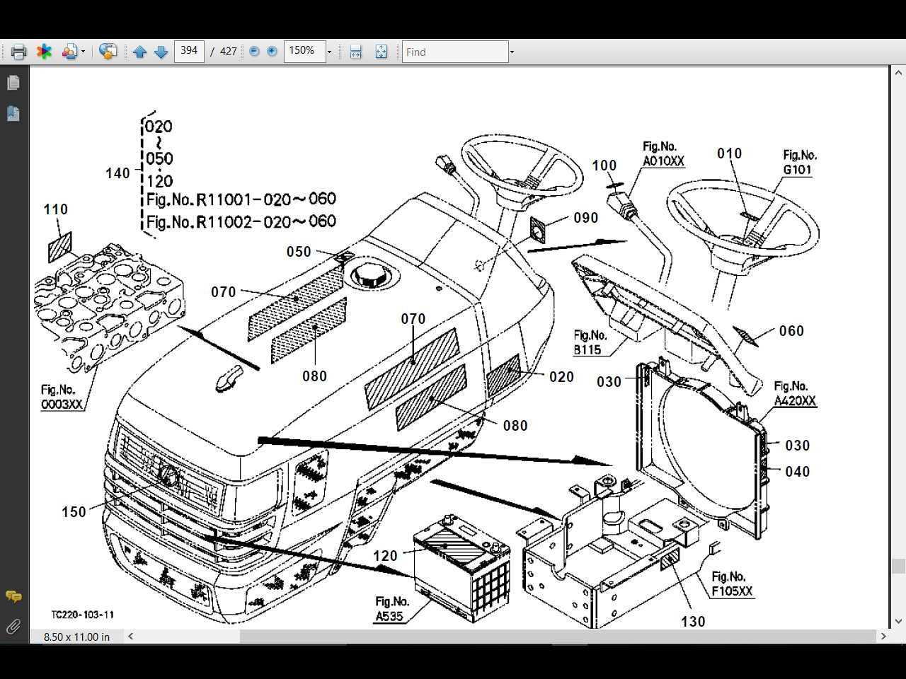 kubota la463 loader parts diagram