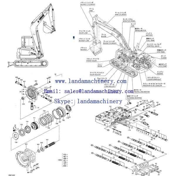 kubota mini excavator parts diagram