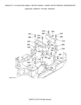 kubota mini excavator parts diagram