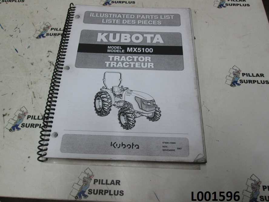 kubota mx5100 parts diagram