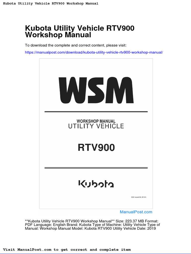 kubota rtv500 parts diagram