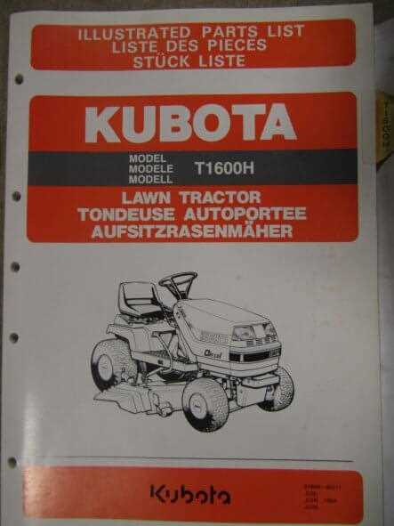 kubota t1760 parts diagram