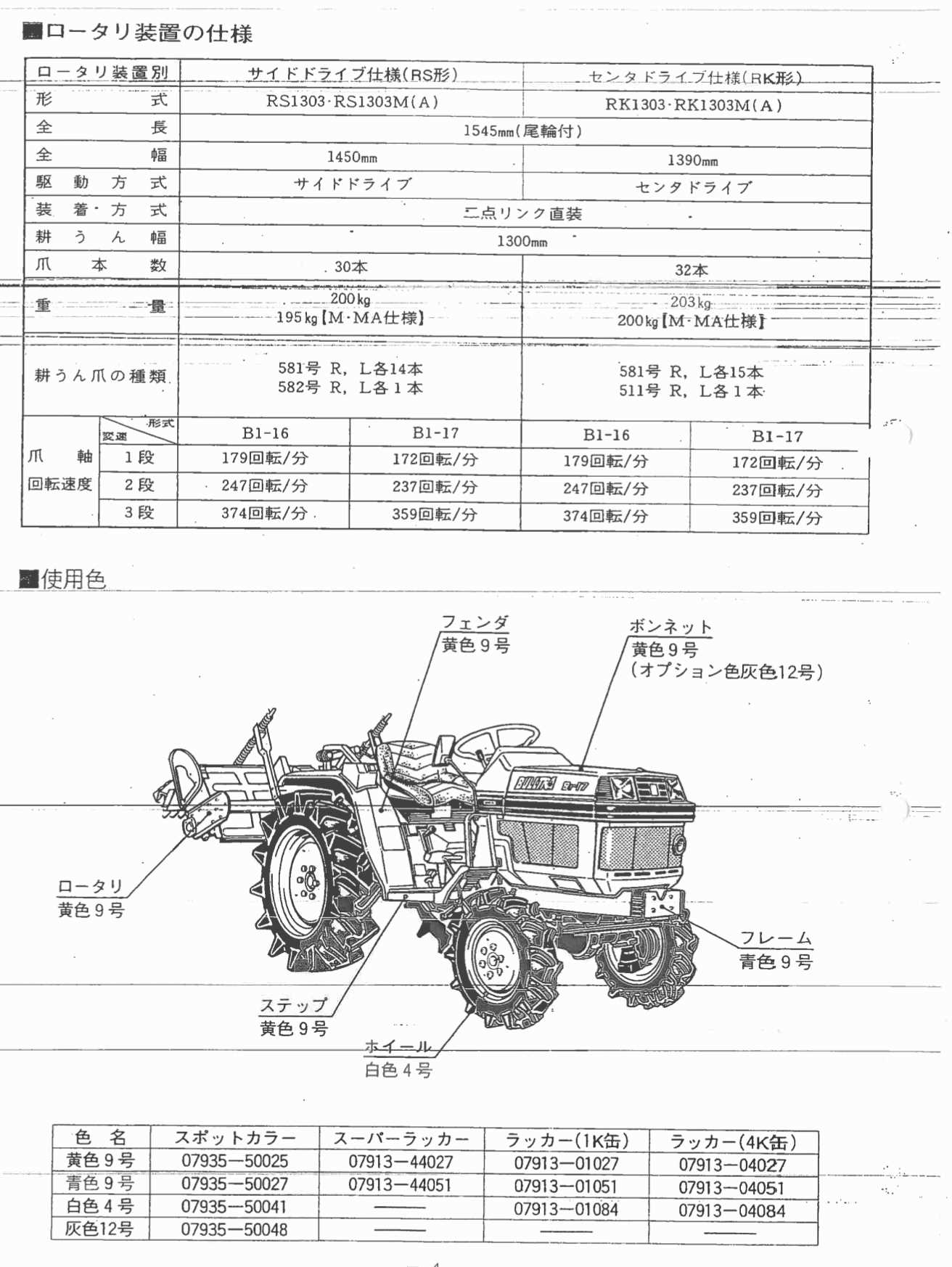 kubota tiller parts diagram