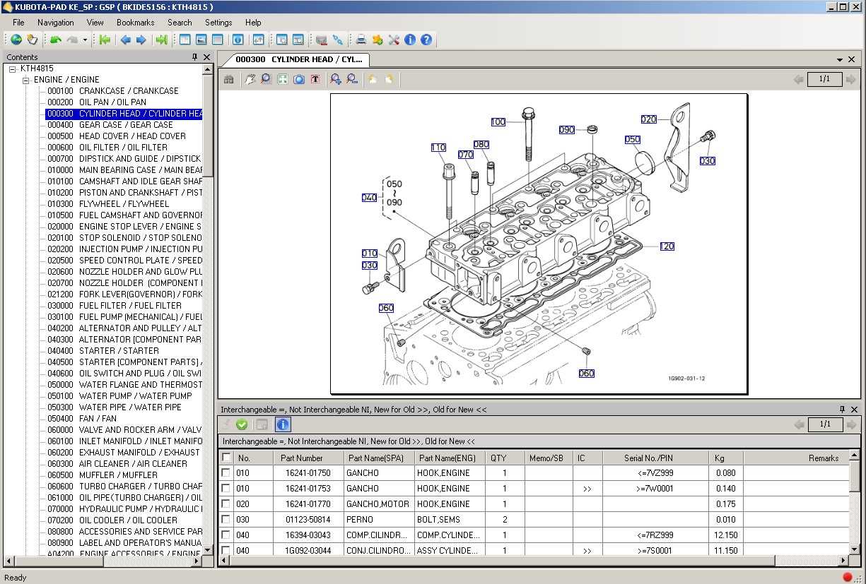 kubota w5021 parts diagram