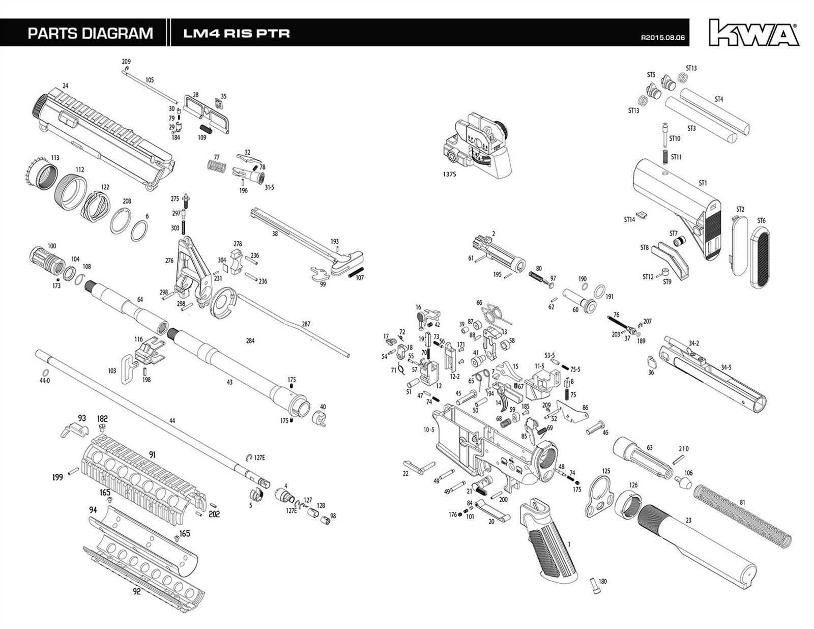 kwa lm4 parts diagram