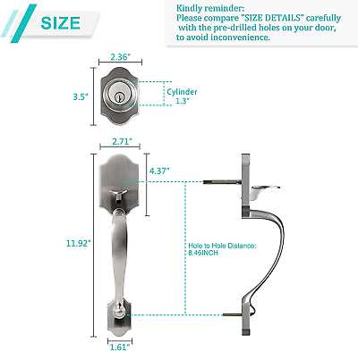 kwikset door handle parts diagram