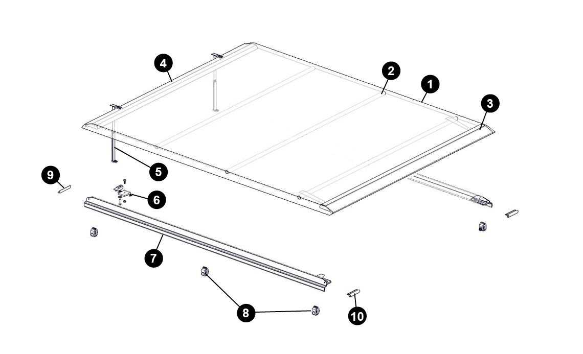 leer tonneau cover parts diagram