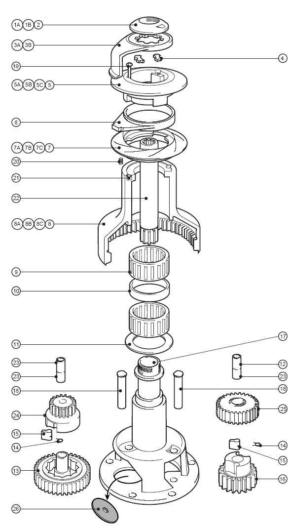 lewmar winch parts diagram