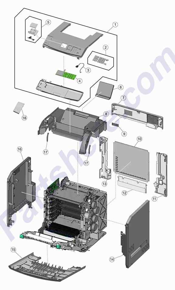 lexmark printer parts diagram