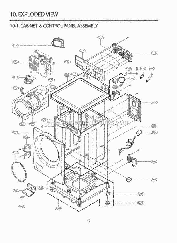 lg tromm washing machine parts diagram