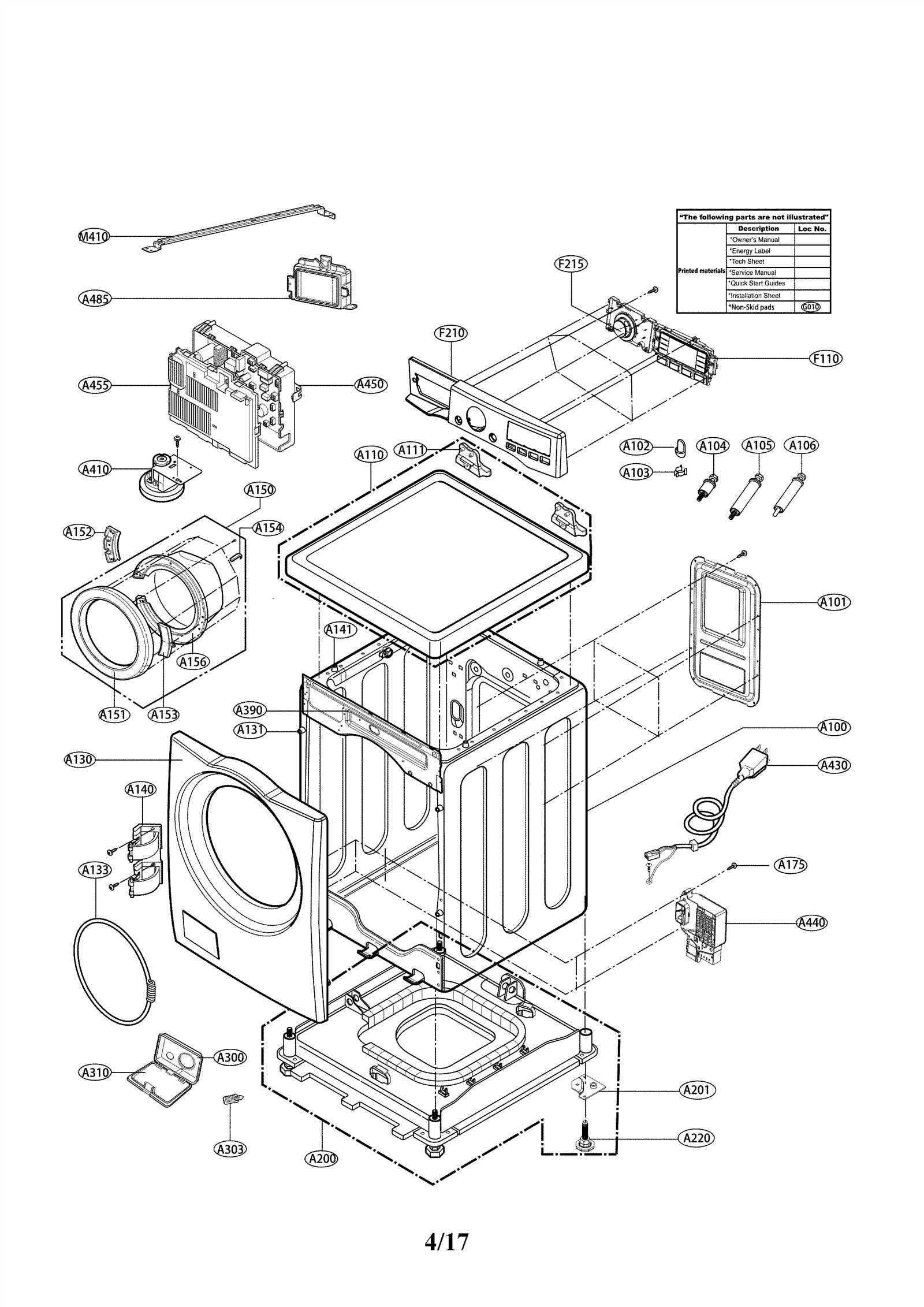 lg wm3570hva parts diagram