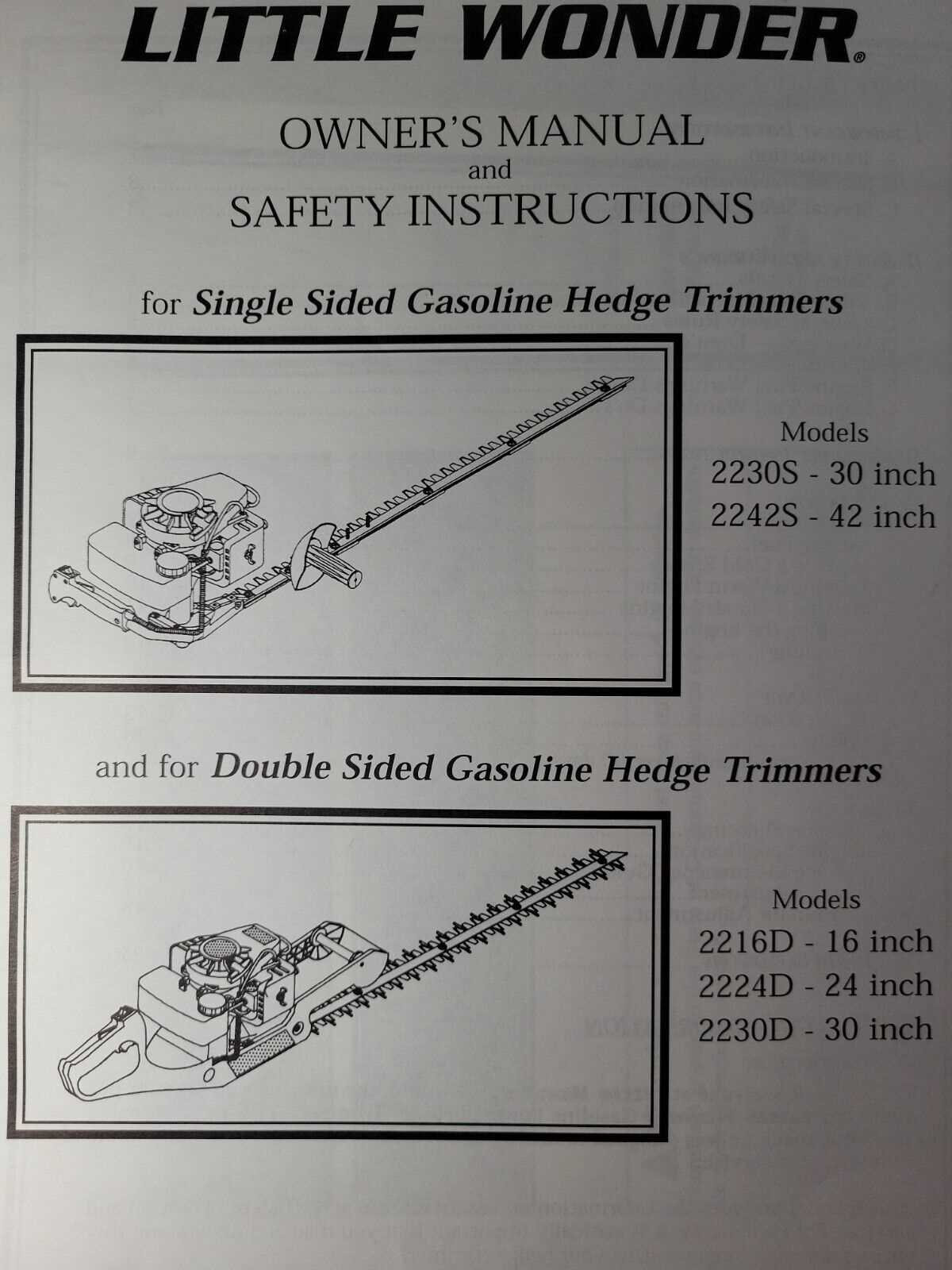 little wonder parts diagram