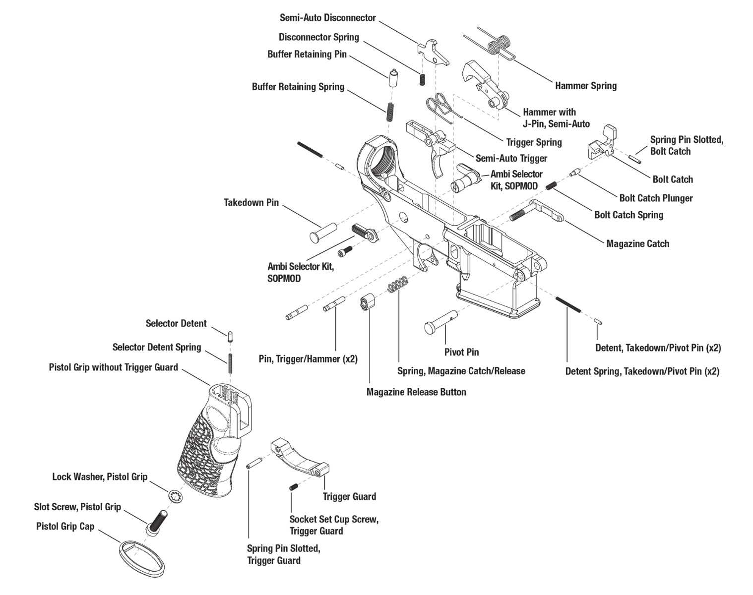 lower parts kit diagram