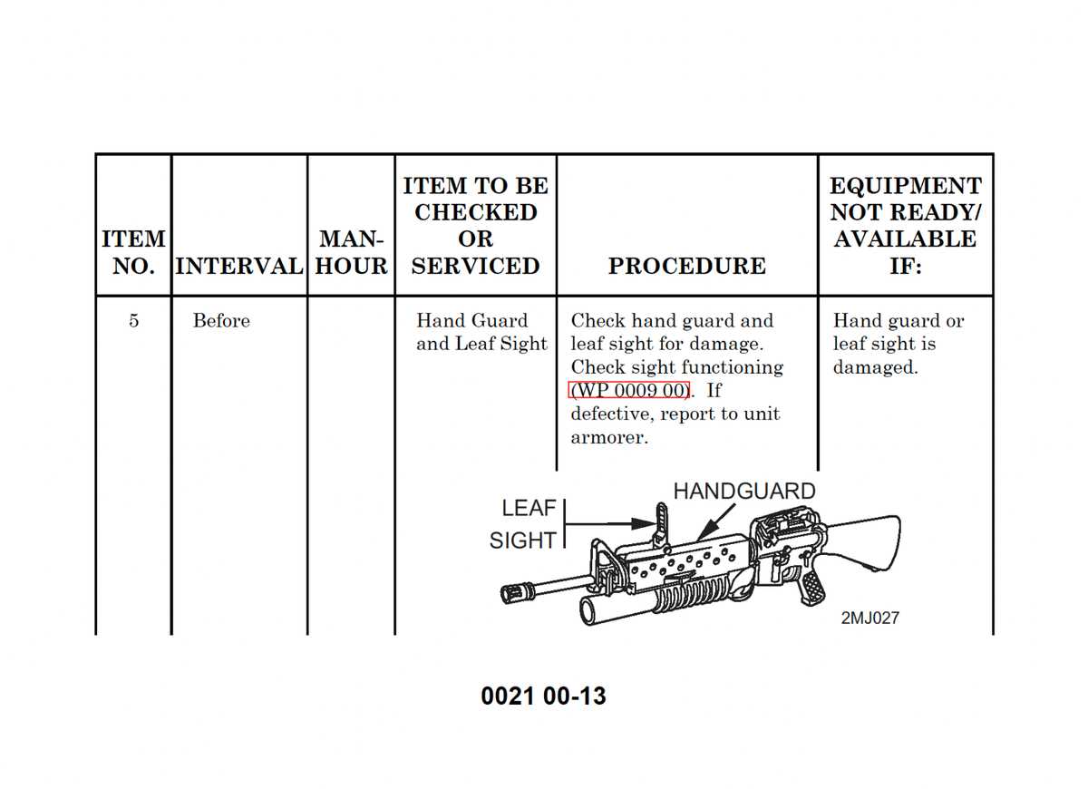 m203 parts diagram