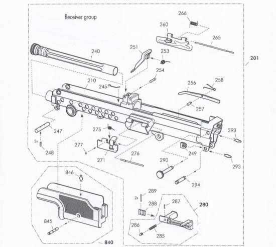 m249 saw parts diagram