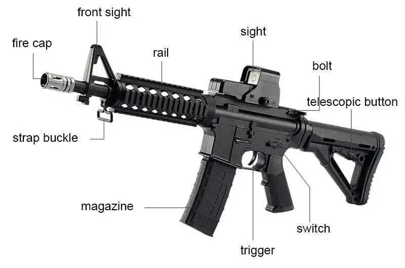 m4a1 parts diagram
