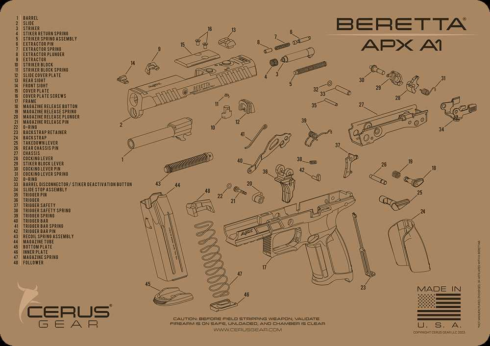 m9 beretta parts diagram