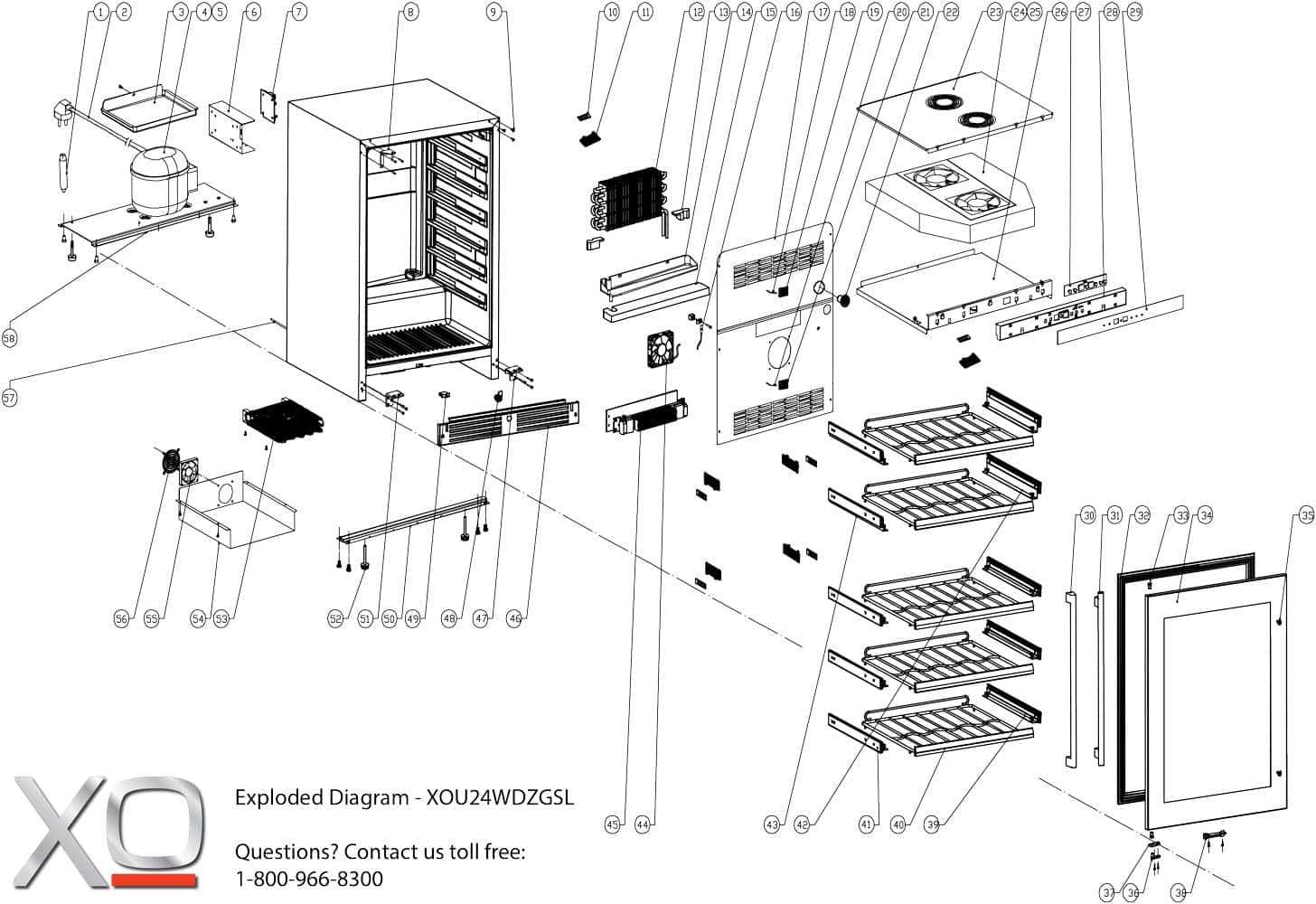 magic chef parts diagram