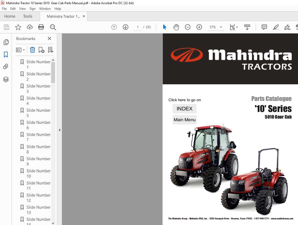 mahindra 5010 parts diagram