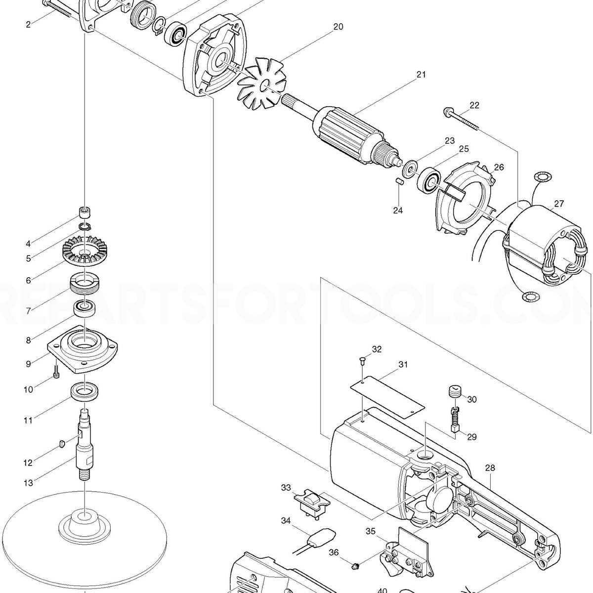 makita 5007mg parts diagram