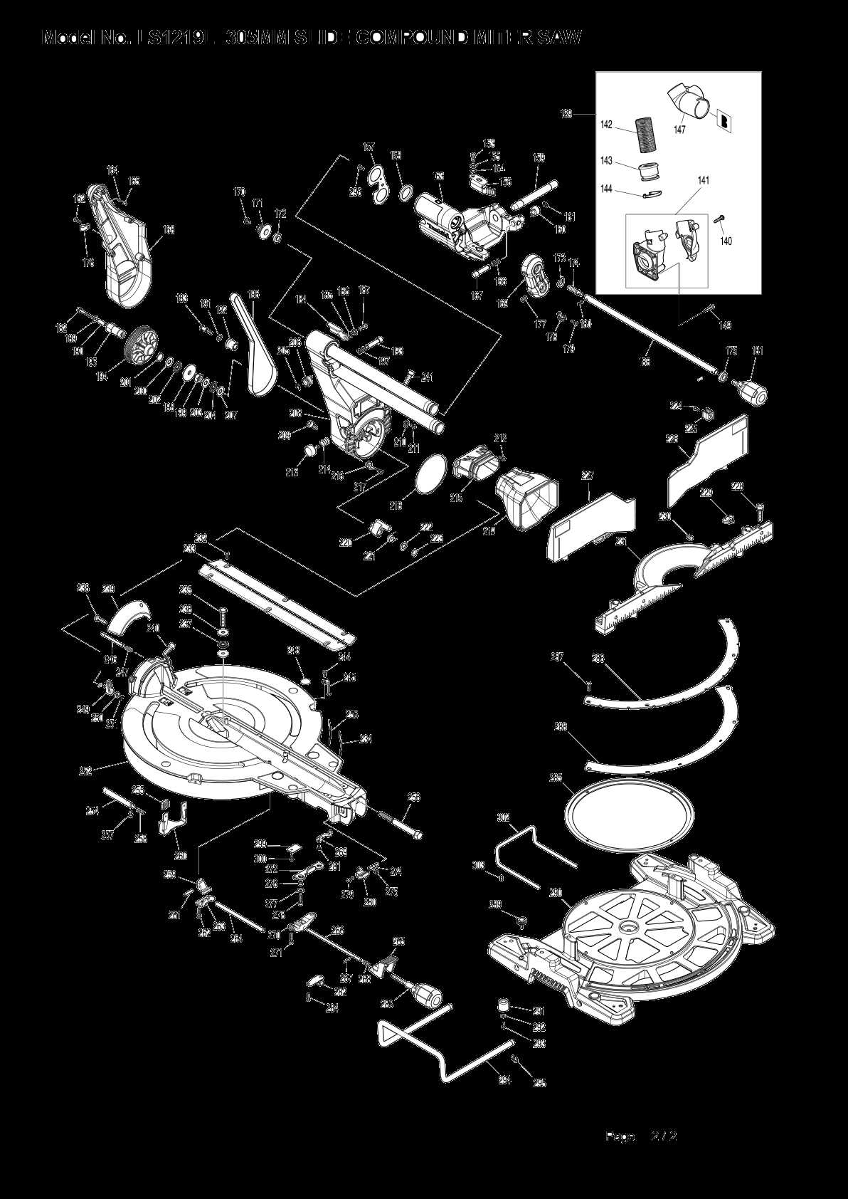 makita chop saw parts diagram