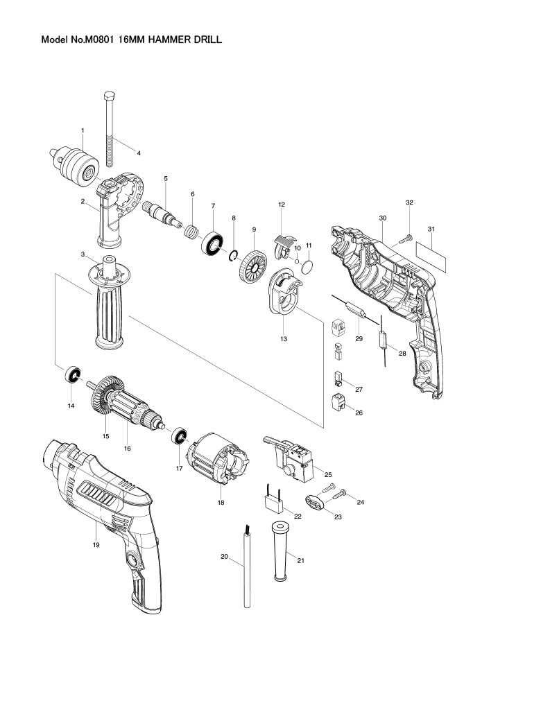 makita impact driver parts diagram