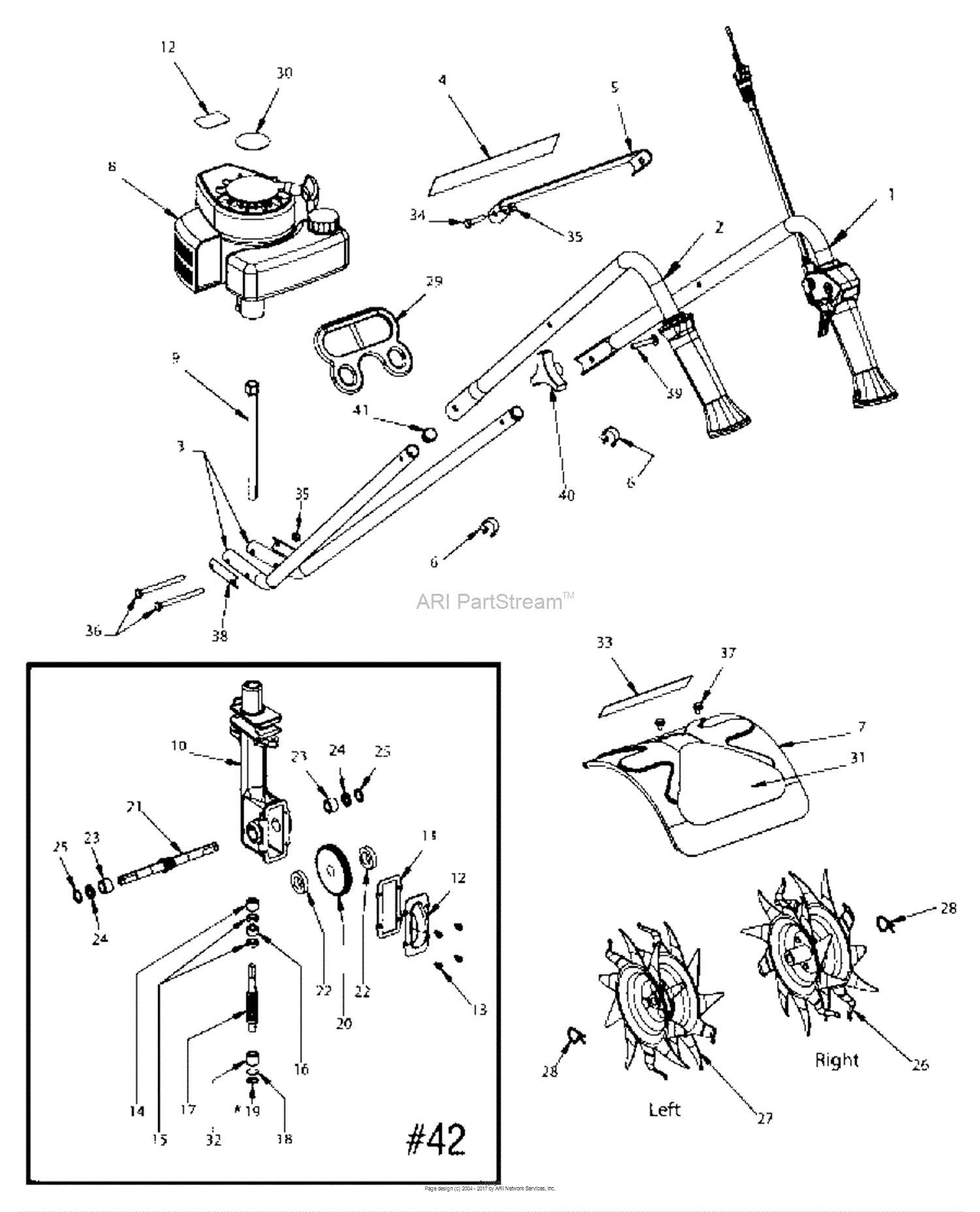 mantis tiller 7225 parts diagram