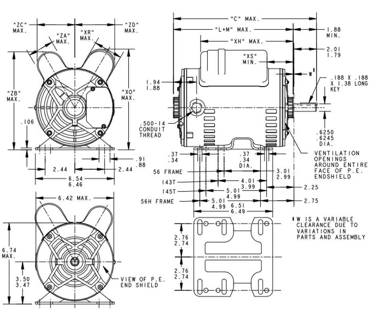 marathon motor parts diagram