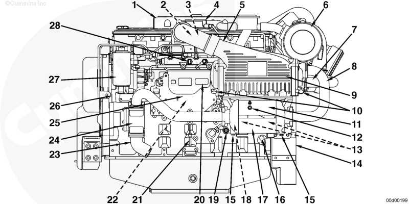 marine engine parts diagram