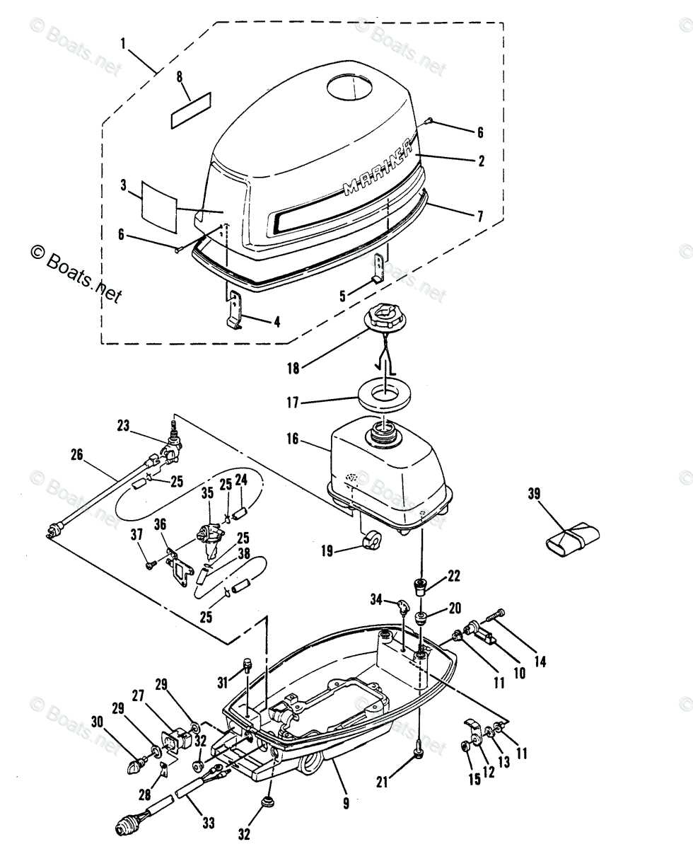 mariner outboard parts diagram