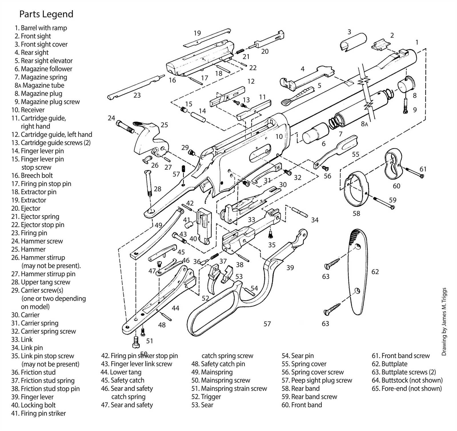 marlin 30 30 parts diagram