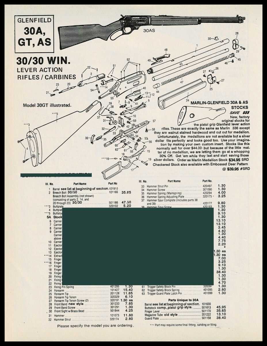 marlin 30 30 parts diagram