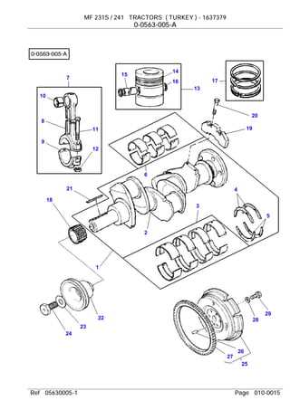 massey ferguson 231 parts diagram