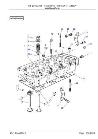 massey ferguson 231 parts diagram