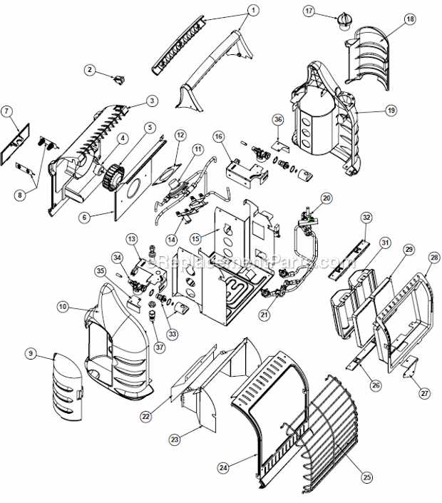 master heater parts diagram