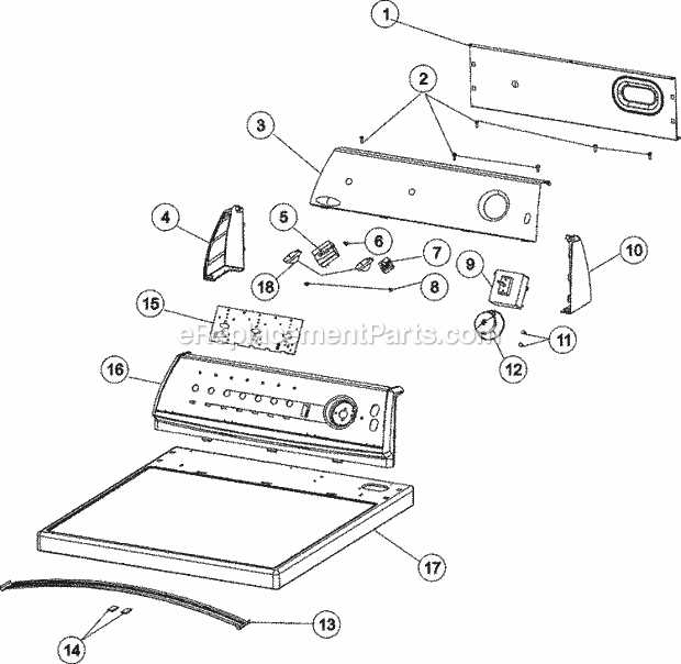 maytag maxima dryer parts diagram