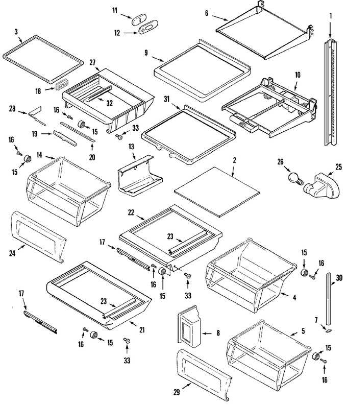 maytag refrigerator parts diagram