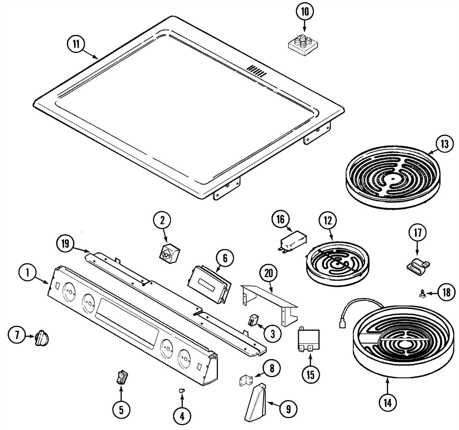 maytag stove parts diagram