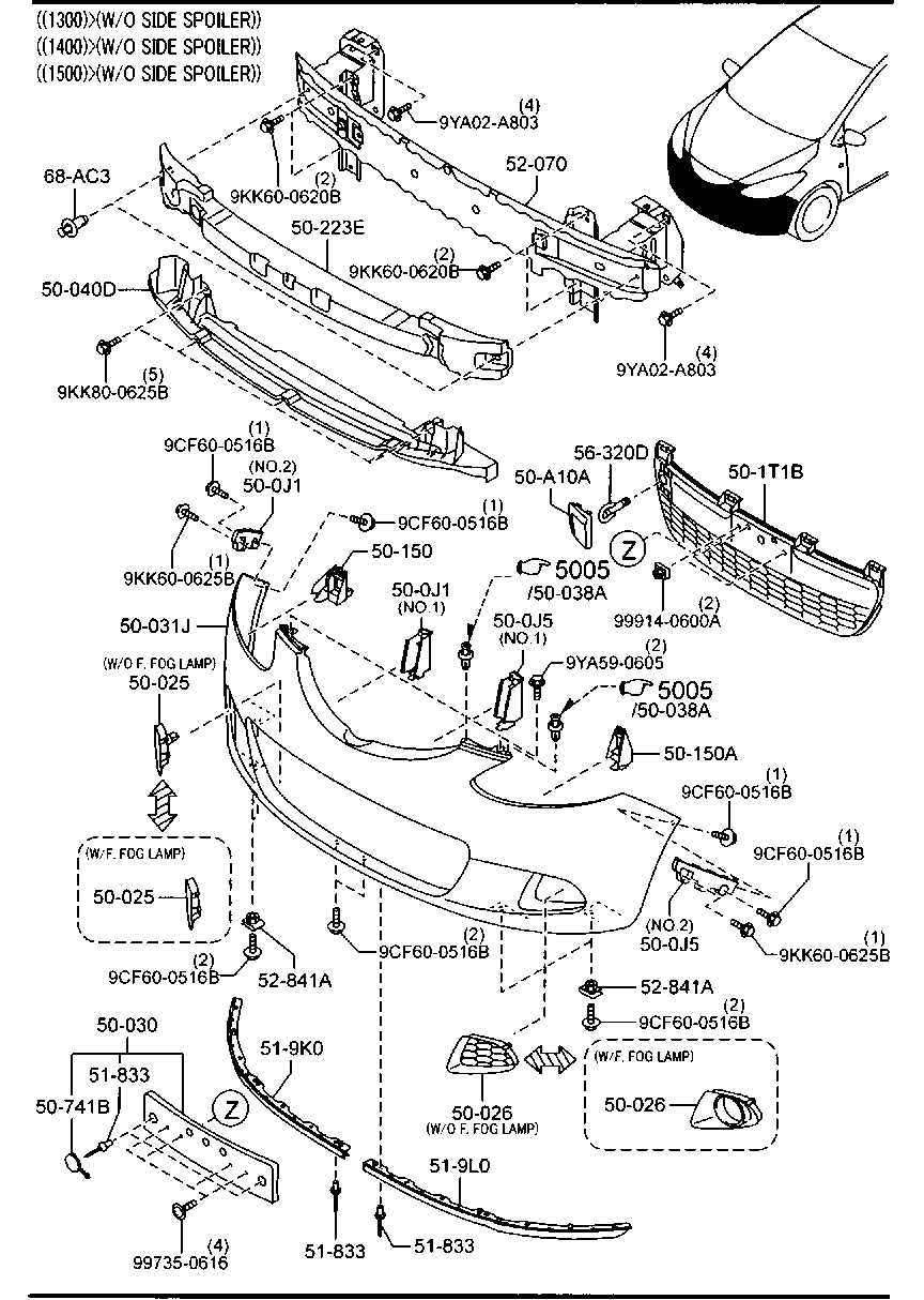 mazda 2 parts diagram