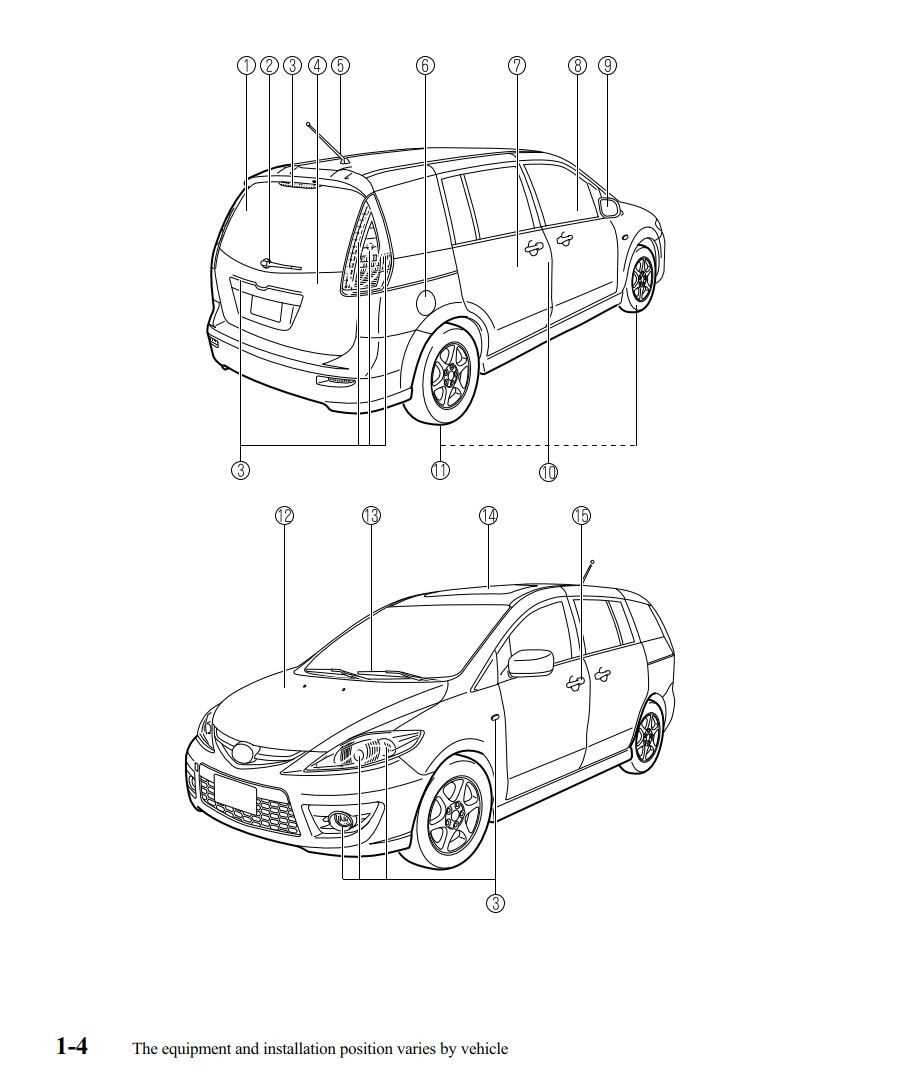 mazda 5 parts diagram