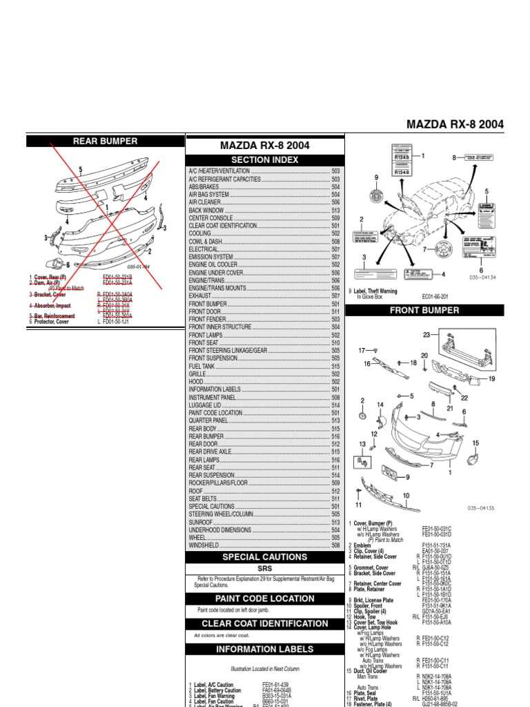 mazda rx8 parts diagram