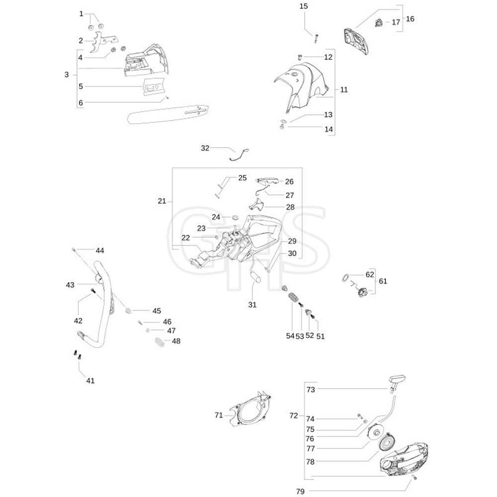 mcculloch mac 110 chainsaw parts diagram