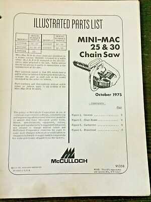 mcculloch mini mac 25 parts diagram