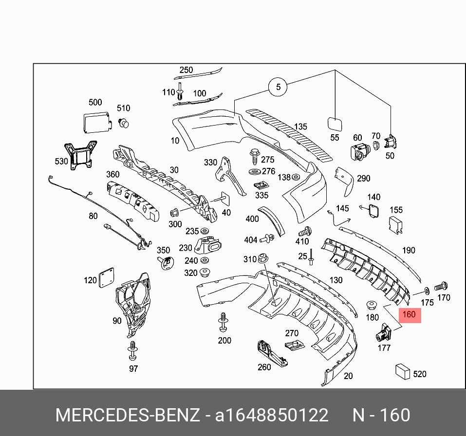 mercedes w164 parts diagram