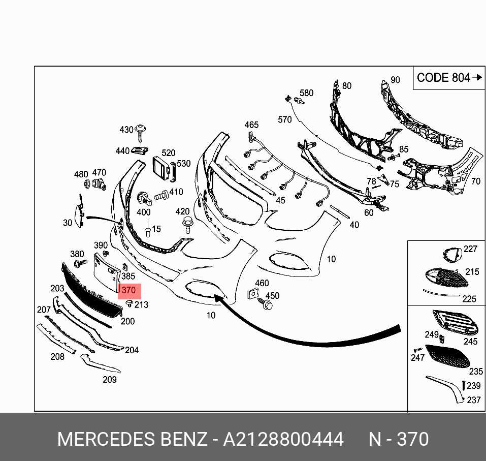 mercedes w211 parts diagram