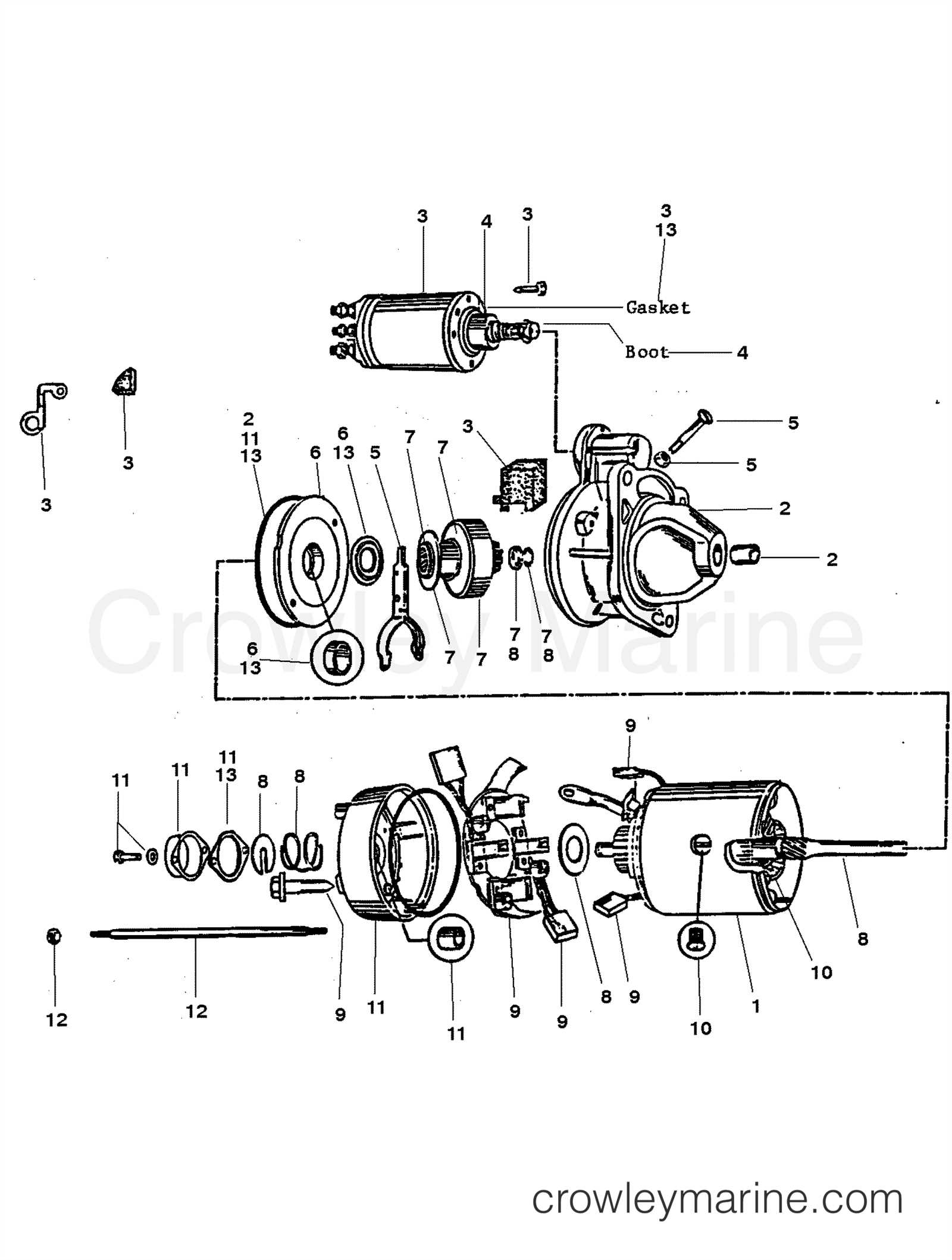 mercruiser 454 parts diagram