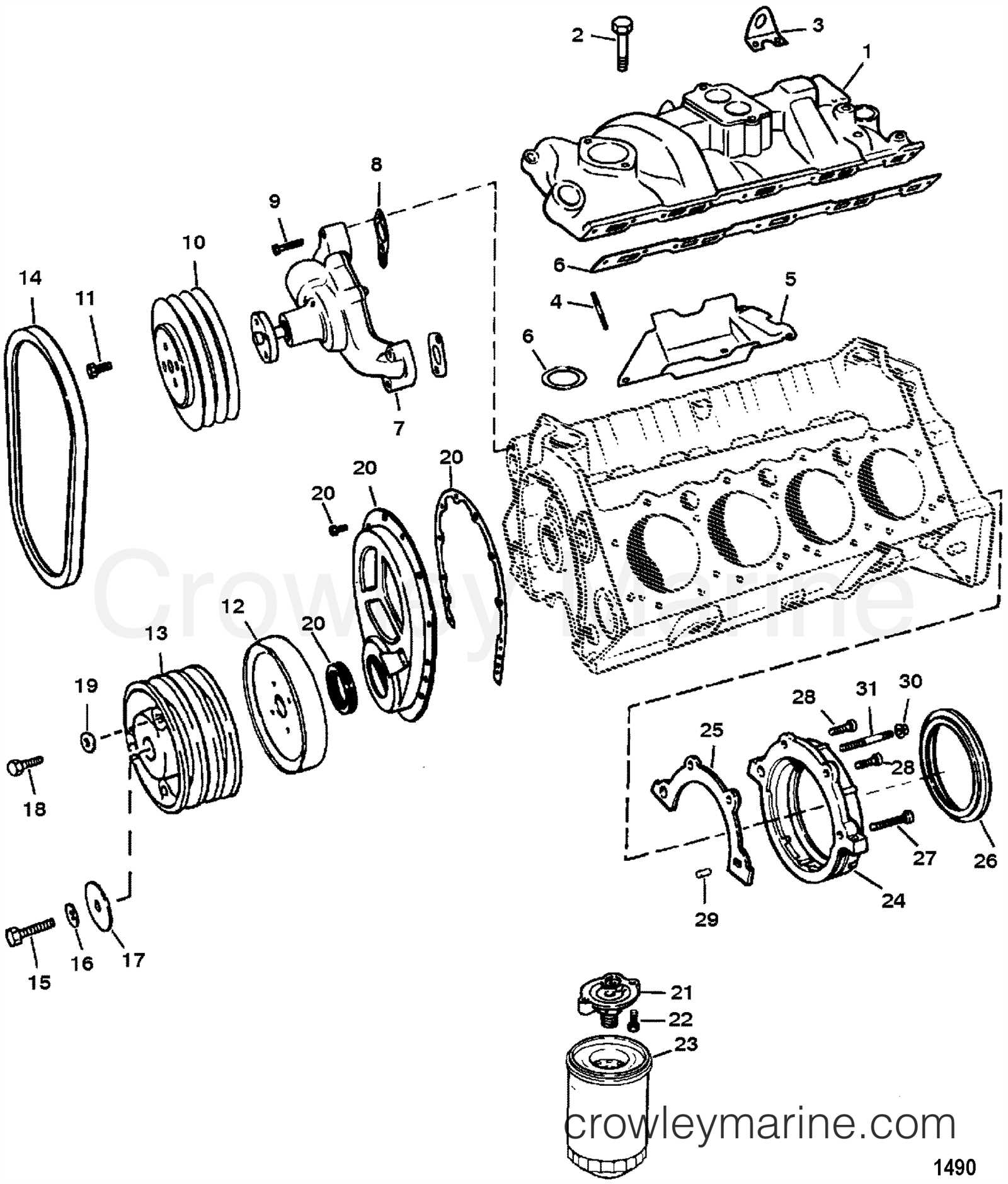 mercruiser 5.7 parts diagram